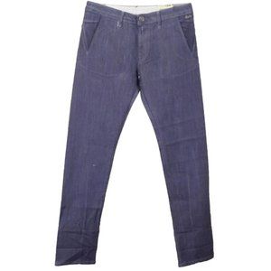 Replay women's size 28 embellished stretch comfort bull denim carrot jeans 29x32